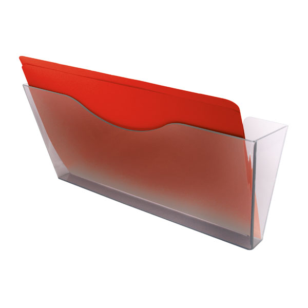 Esselte Wall Mount Document Pocket Landscape Foolscap Clear 16.50