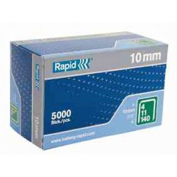 Rapid 140/10 10mm Staples Box 5000