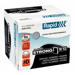 Rapid 9/12 12mm Staples (Box 5000)