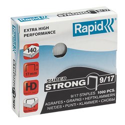 Rapid 9/17 17mm Staples (Box 1000)