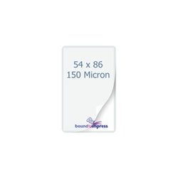 54x86mm Business Card Pouches - 150 Mic (Pkt 100)