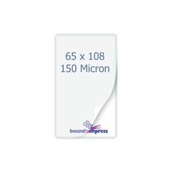 65x108mm Business Card Pouches - 150 Mic (Pkt 100)