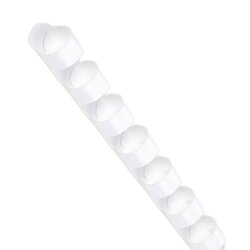 6mm Plastic Binding Combs - White (Pack of 100)