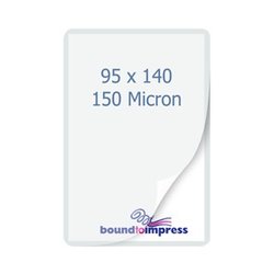 95x140mm Laminating Pouches - 150 Mic (Pkt 100)