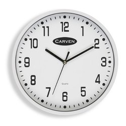 Carven Wall Clock 225mm - White