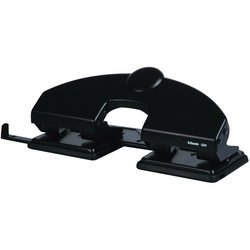 Esselte 177039 Q25 4 Hole Punch Black