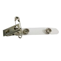 ID Badge Clips with Safety Pin (Pkt 100)