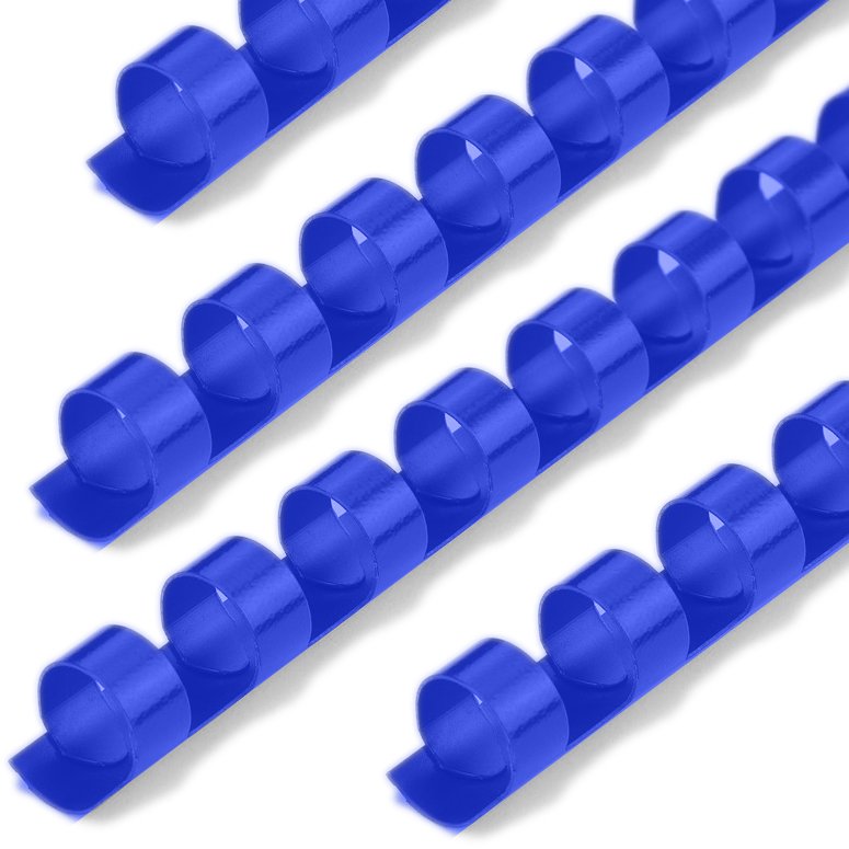 8mm Plastic Binding Combs Blue (Pack of 100) 11.33 BTI Office