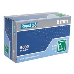 Rapid 140/8 8mm Staples Box 5000