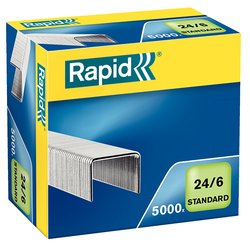 Rapid 24/6 6mm Staples Box 5000