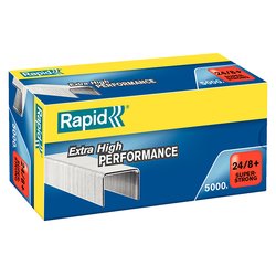 Rapid 24/8 8mm Staples Box 5000