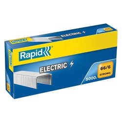 RAPID 66/6 6MM STAPLES BOX 5000