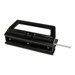 KW-Trio 2 Hole Punch Comfort Handle Two Hole Puncher 30 Sheet Punch  Capacity Easier Black Paper Guide